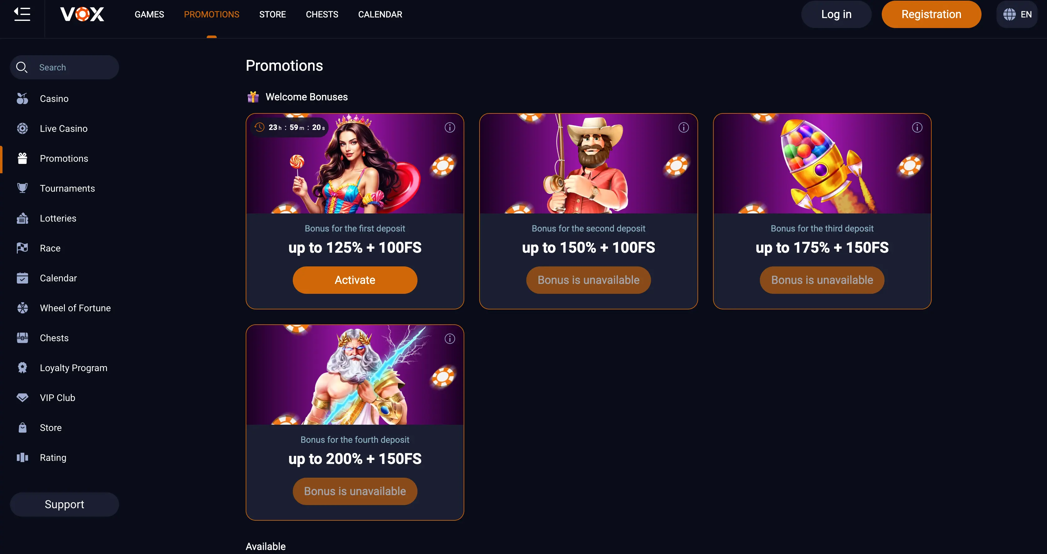 Bonusy, gry i metody płatności w Vox Casino Bonusy, gry i metody płatności w Vox Casino